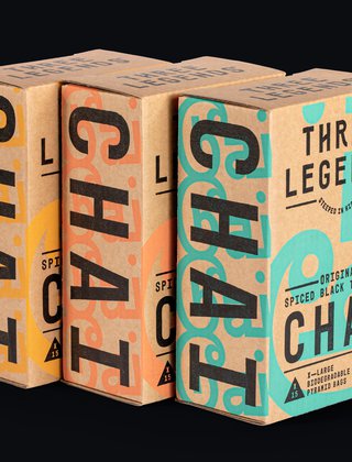 three legends chai packaging